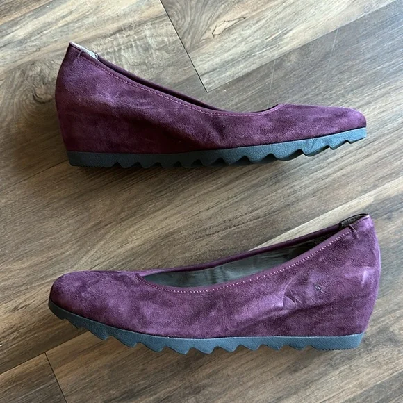 purple wedge dress shoes Ladies Leather Wedges, Purple Suede Platform Shoes, Greek Wedges, Strappy  Fashion Platform, Women Slides High Heel Wedges, Resort Wear Shoes